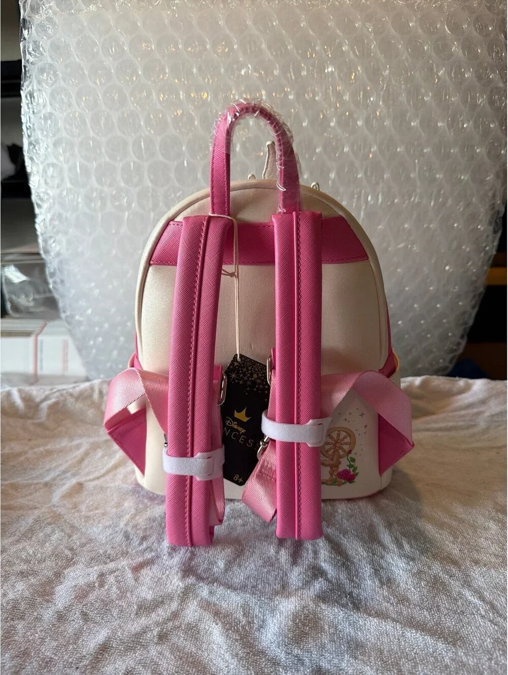 Loungefly Disney Sleeping Beauty Celebration Sequin Castle Backpack NWT